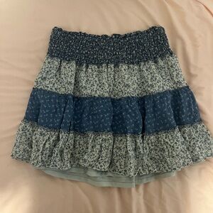 FLORAL AMERICAN EAGLE SKIRT